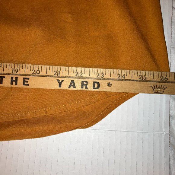 Old Navy Womens Ochre Yellow Bib Collar Blouse / Top Size M - Picture 12 of 15